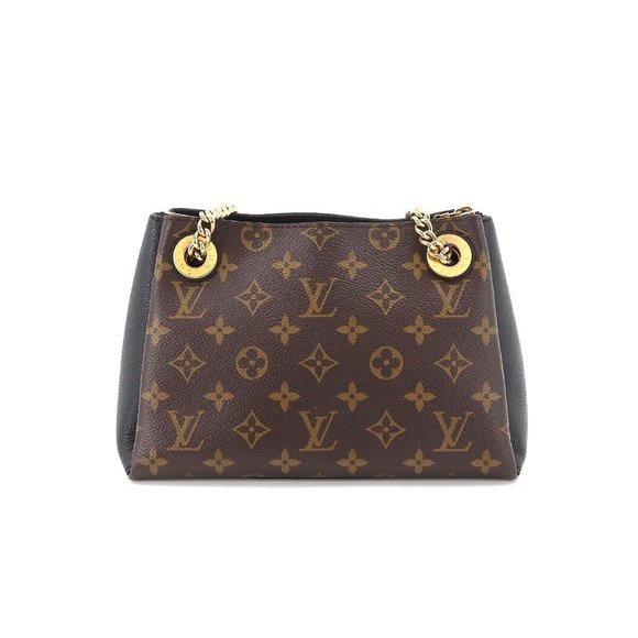 Surene BB Monogram Canvas Black Chain Shoulder Bag - Picture 2 of 9